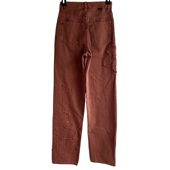 Pacsun Women’s Size 24 90's Boyfriend High Rise Daisy Flower Patch Jeans‎ - Picture 3 of 7